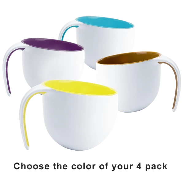 4-Pack: Asobu 14oz Porcelain "Jewel" Mugs