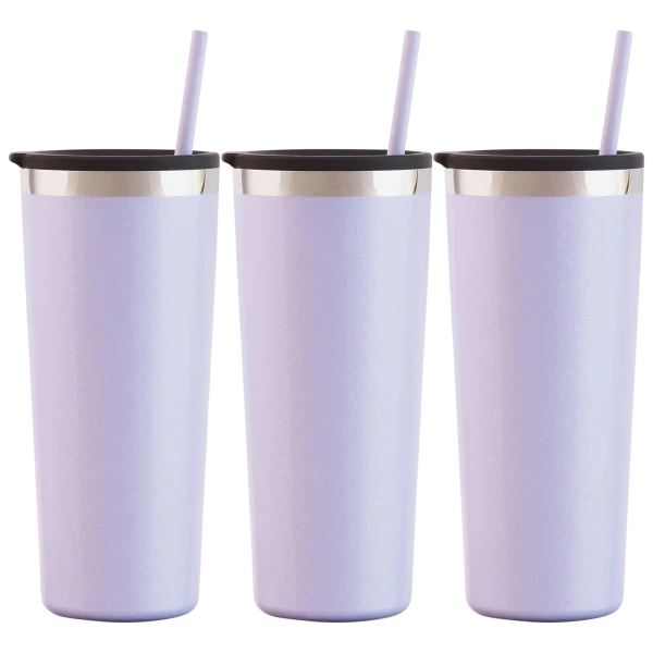 3-Pack: Maars Roadie 22oz Stainless Steel Double Wall Tumblers