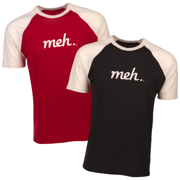 Meh Unisex Short Raglan Sleeve Shirts