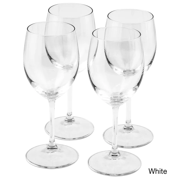 4-Pack: Bormioli Rocco Momenti Wine Glasses (White)