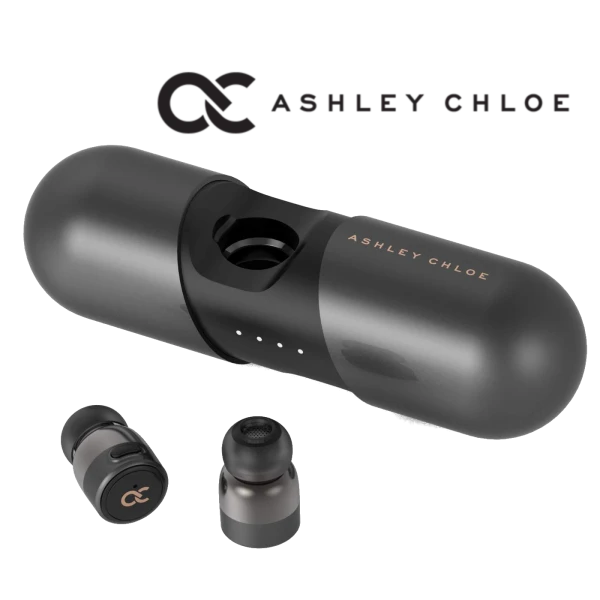 Ashley Chloe LUX True Wireless Bluetooth 5.0 Earbuds with Charging Case