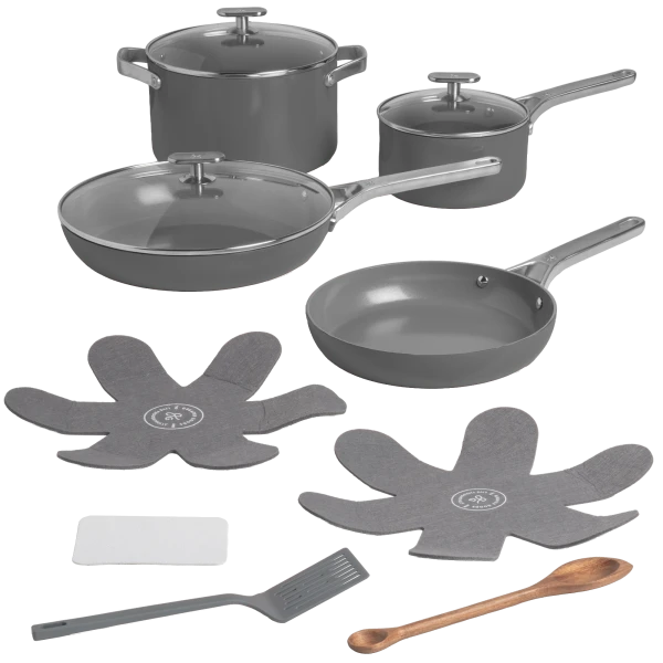 Greater Goods 12-Piece Premium Non-Toxic Ceramic Cookware Set