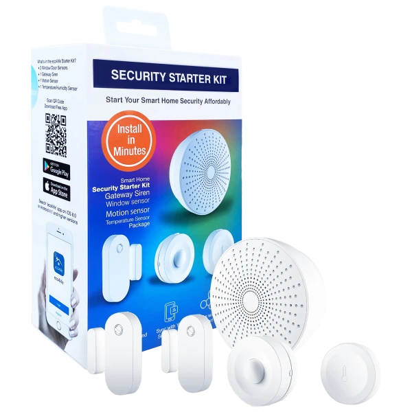 Eco4life Smart Home 5-Piece DIY Wireless Alarm Security System Kit