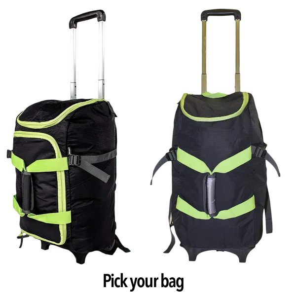 4-in-1 Rolling Luggage/Duffel/Backpack/Dolly
