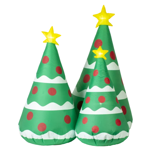 Winter Lane 4' Inflatable Tree Trio
