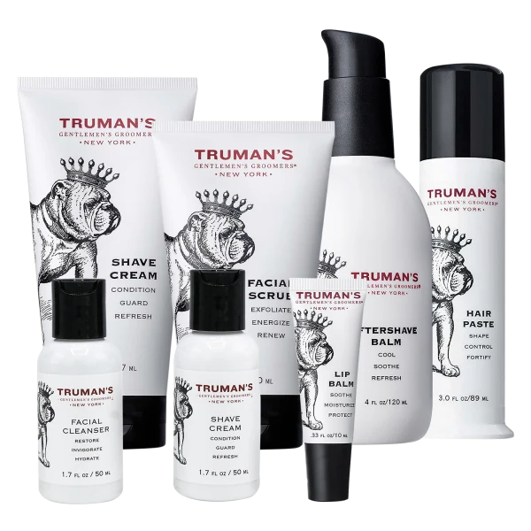 7-Piece Truman's Gentlemen's Groomers Men's Face & Hair Care Set