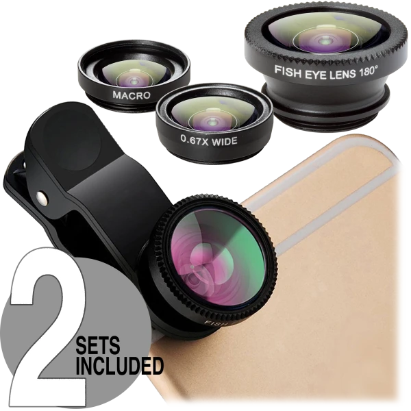 2-Pack: Power-to-Go 3-Piece Universal Lens Kits