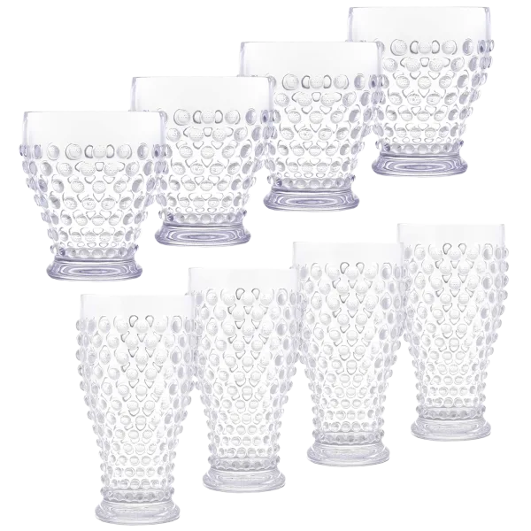 8-Pack: TableCraft Simply Swell Collection Tumblers