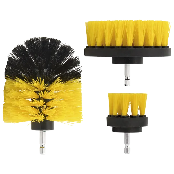 Eternal 3-Piece Power Drill Scrub Brush Set