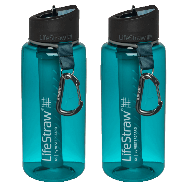 2-Pack: Lifestraw Go 22oz or 1L Water Filter Bottles
