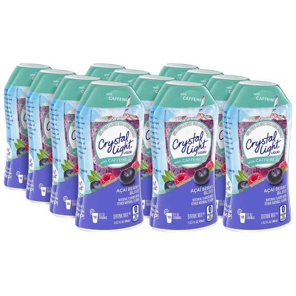 12-Pack: Crystal Light Liquid Acai Berry Bliss Energy Drink Mix