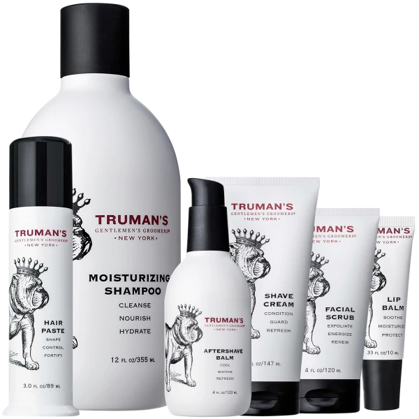 6-Piece: Truman's Gentlemen's Groomers Face & Hair Care Set