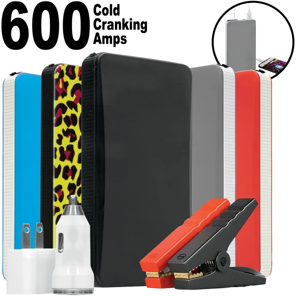 Power To Go 12000mah/600cca Portable Jump Starter/Power Bank