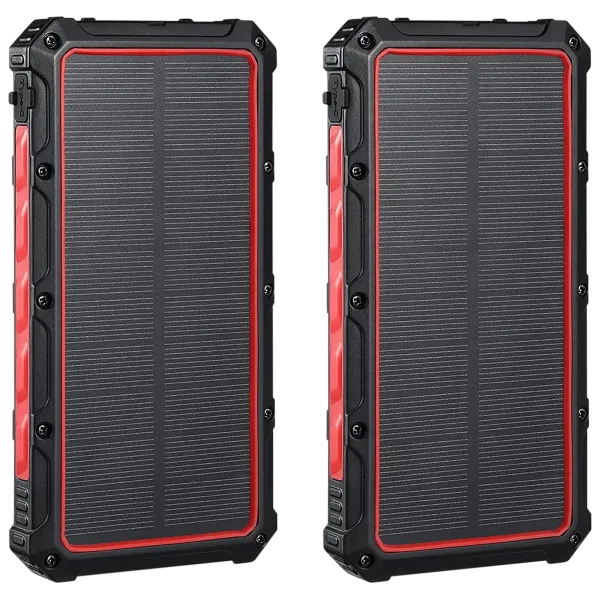 2-Pack: Dartwood 16000mAh Solar Power Bank