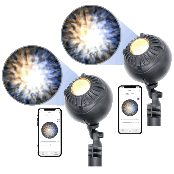 2-Pack: BlissLights Oblivia Outdoor Nebula Cloud Projector