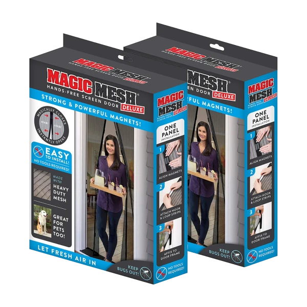2-Pack Magic Mesh Magnetic Screen Doors