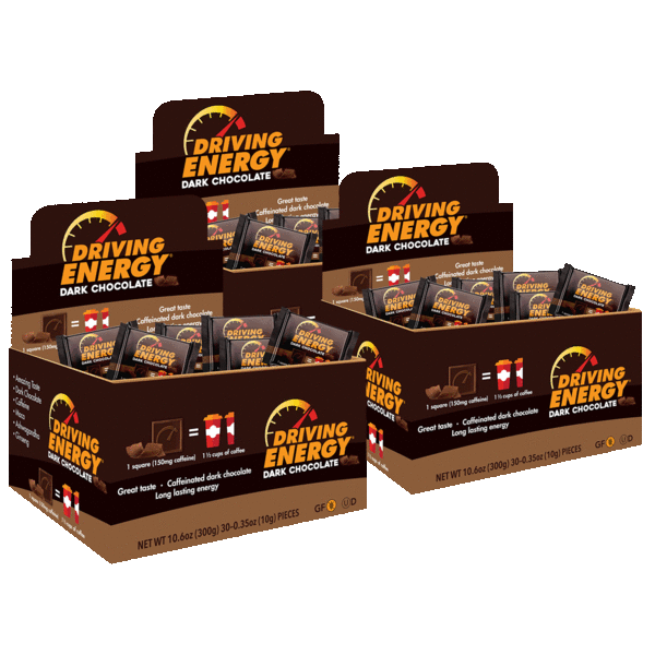 90-Pack: Zenevo Driving Energy Chocolates with Caffeine