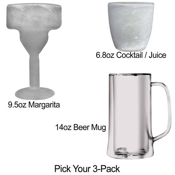 3-Pack: Freeze Glasses