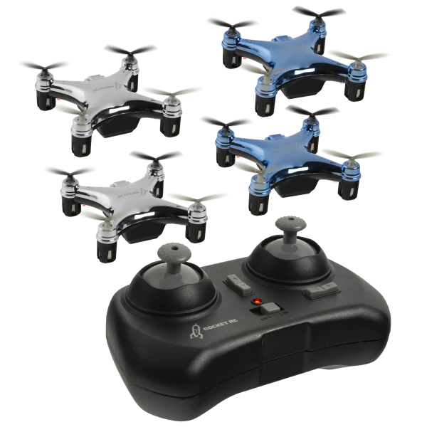 4-Pack: Rocket RC Micro Drones