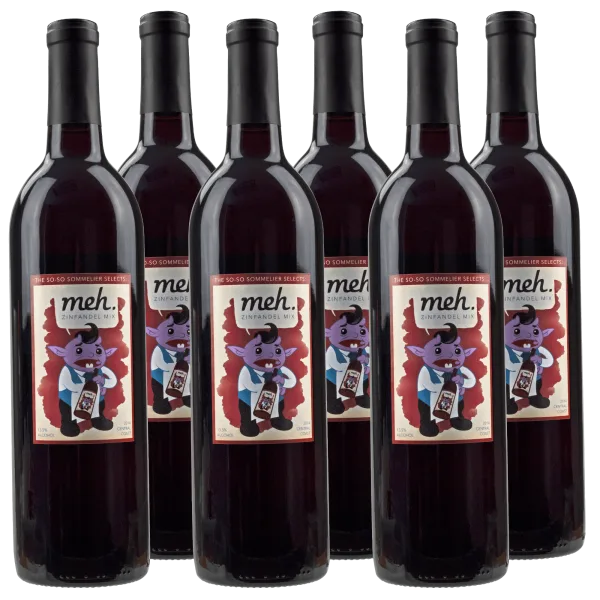 6-Pack: 2014 Meh Zinfandel Blend Wines