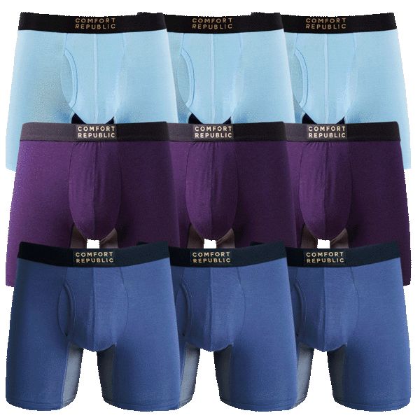 9-Pack: Comfort Republic Bamboo Viscose Briefs