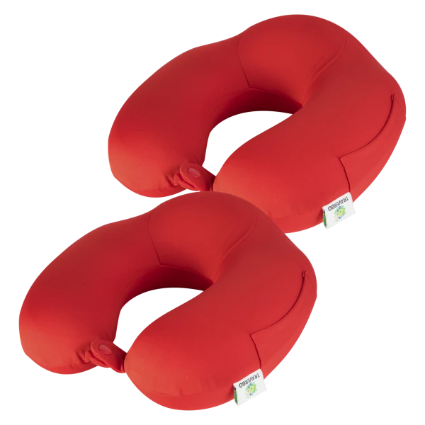 2-Pack: TraverGo Memory Foam Travel Neck Pillows