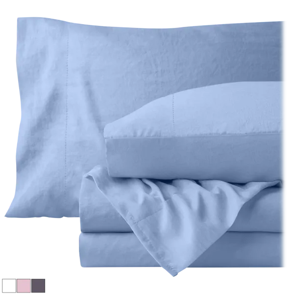 Tumbled 6-Piece Vintage Wash Sheet Set