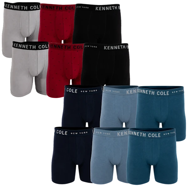 6-Pack: Kenneth Cole New York Pima Cotton Modal Boxer Briefs