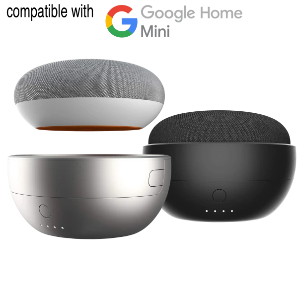 JOT Portable Battery Base for Google Home Mini to Make Google Assistant Portable