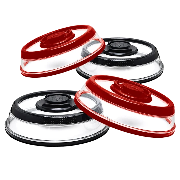 4-Pack: PressDome Vacuum Seal Plate Covers