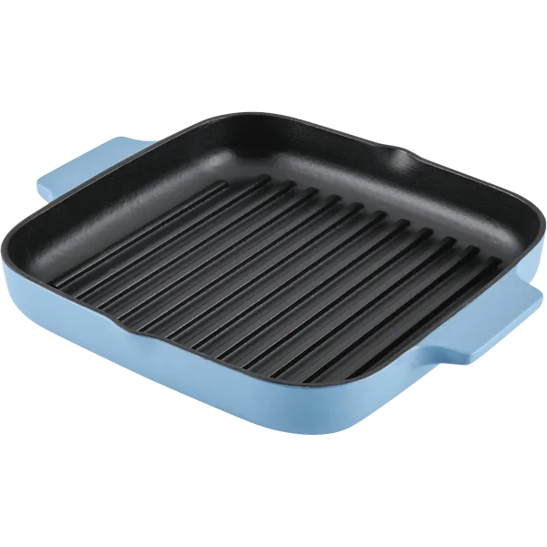 KitchenAid 11-inch Enameled Cast Iron Square Grill and Roasting Pan