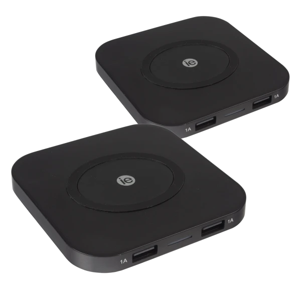 2-Pack: iEssentials Qi Wireless Charging Pad with USB Ports