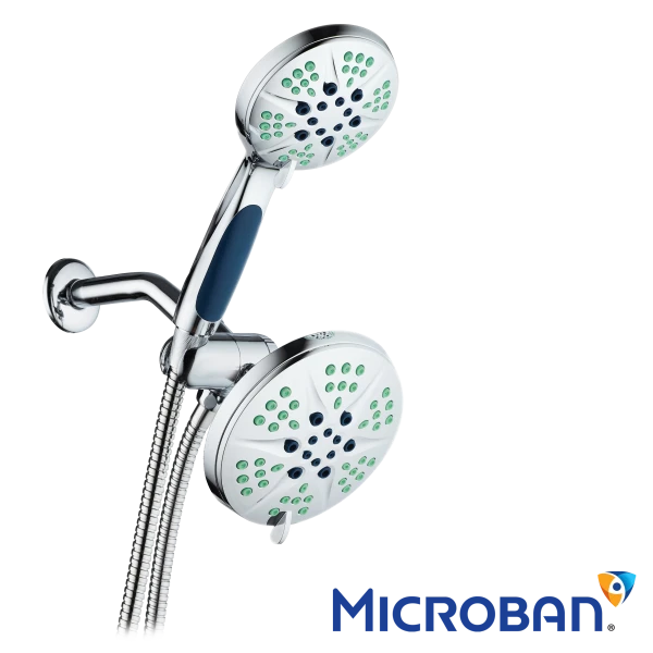 NOTILUS Antimicrobial 3-in-1 Rain Shower Spa Combo