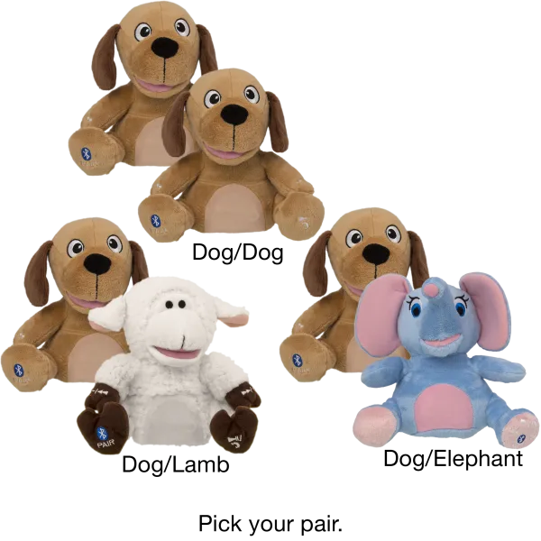 2-Pack iLive Bluetooth Buddy Animatronic Animal Speakers