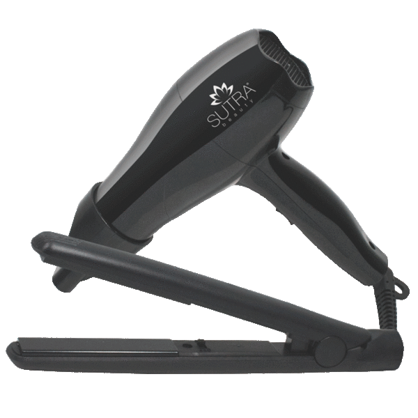 Sutra Beauty Mini Straightener + Mini Blow Dryer Styling Set with Storage Case