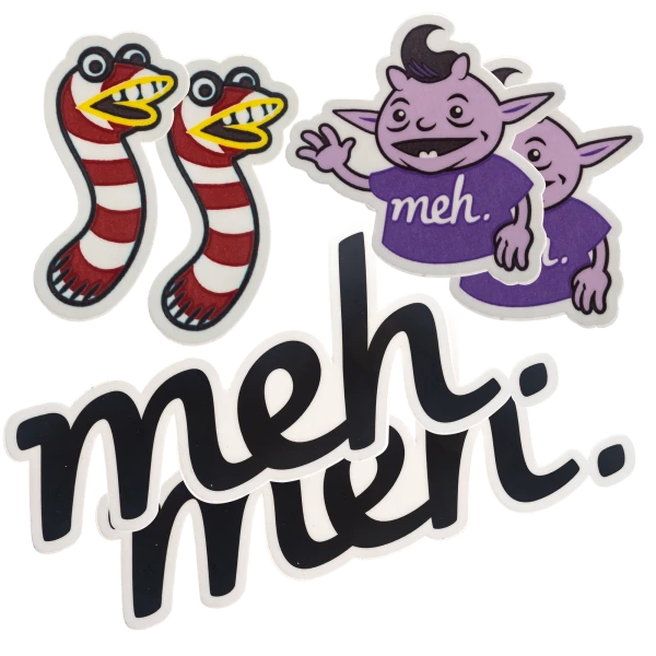 2-Pack: Irk/Glen/Meh Sticker Bundle