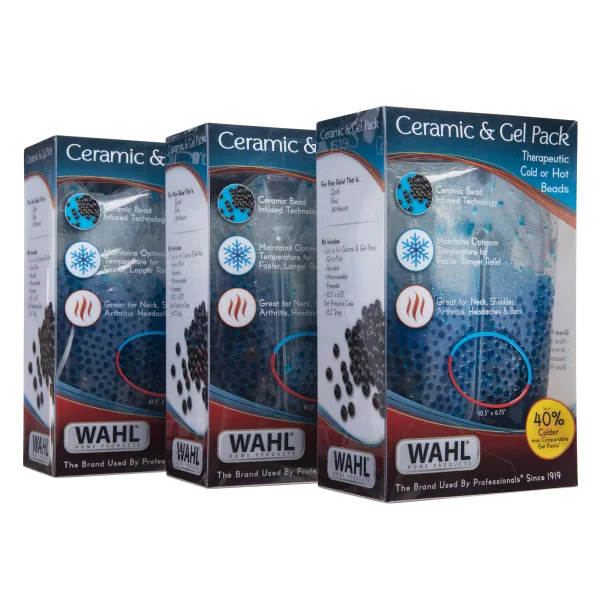 3-Pack: Wahl Ceramic & Gel Hot and Cold Packs