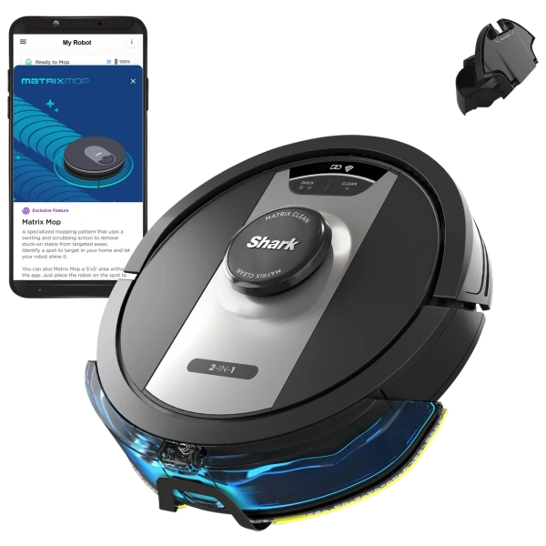 Shark Matrix 2-in-1 Robot Vacuum & Mop w/ 360° LiDAR (Certified Renewed)