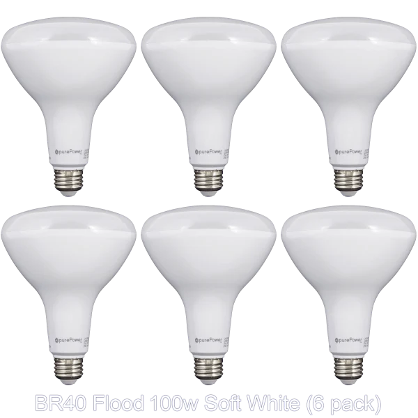 6-Pack Greentech BR40 LED Bulbs