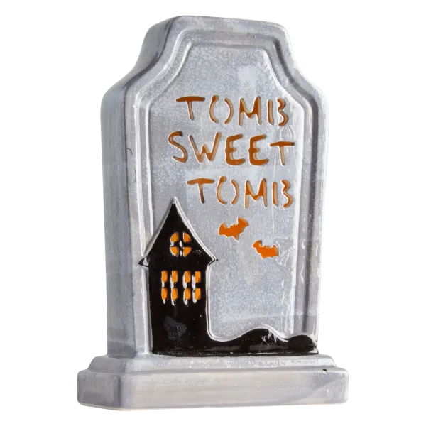 Mr. Halloween 10" Ceramic LED Tombstone with Timer