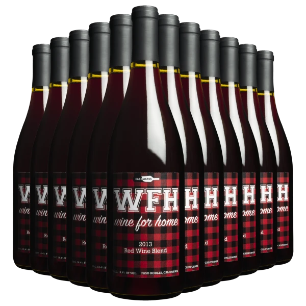 1 Case (12 Bottles) of WFH (Wine For Home) Red Blend