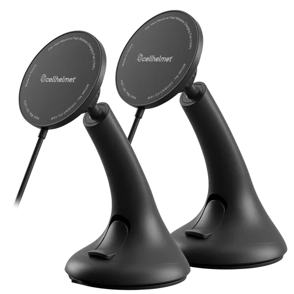 2-Pack: Cellhelmet Car Dash Mount With Fast Wireless Charging Pad & Magnetic