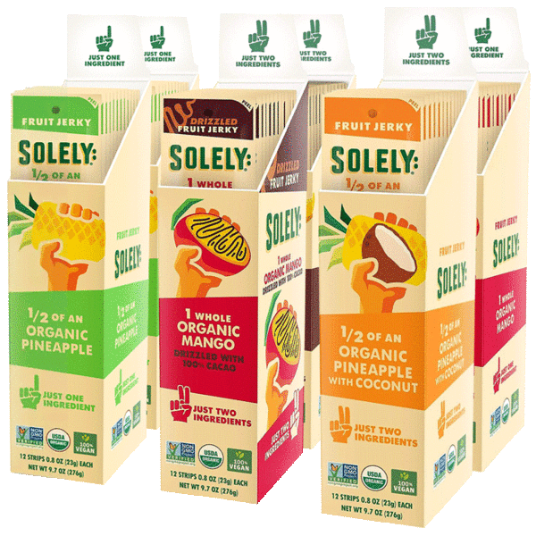 72-Pack: Solely Organic Fruit Jerky