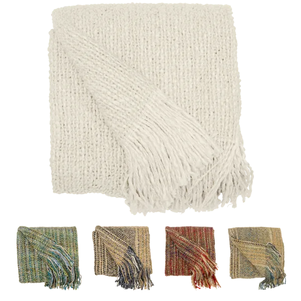 Old Hampshire Yarns Handmade Throw Blanket