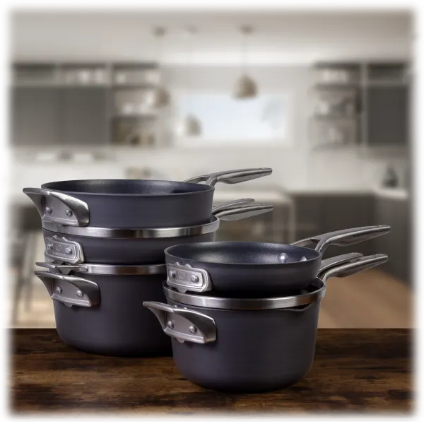 Calphalon Premier Space-Saving 8-Piece Hard-Anodized Nonstick Cookware Set