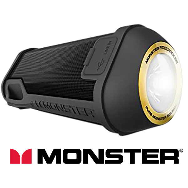 Monster Firecracker Extended Play Wireless Speaker with Flashlight
