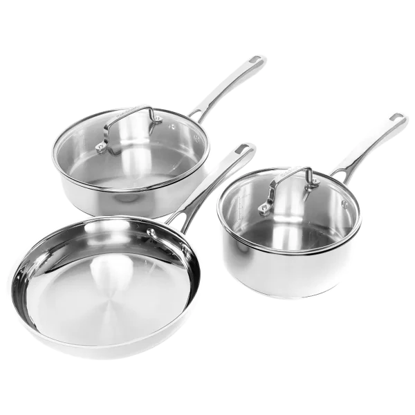 Cuisinart 5-Piece Stainless Steel Chef's Classic Essential Cookware Set