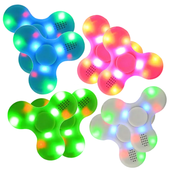 2-Pack: LED Bluetooth Fidget Spinners