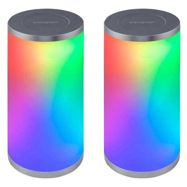 2-Pack: Enbrighten LED Tabletop Lamps
