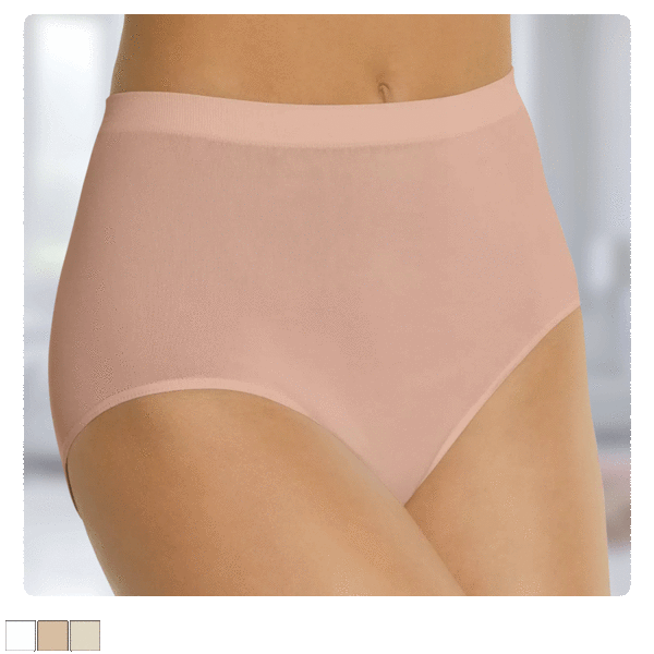 6-Pack: Bali Comfort Revolution Seamless Microfiber Full Coverage Briefs